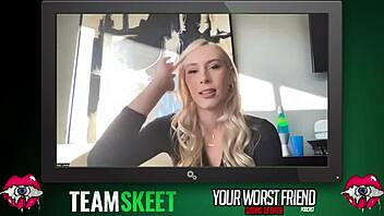 kay lovely's christmas interview backstage with team skeet