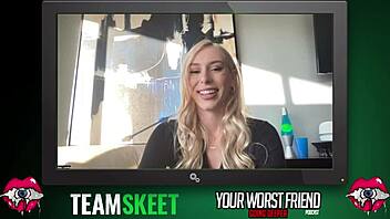 kay lovely's christmas interview backstage with team skeet