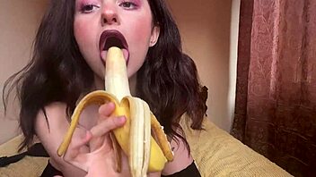 Hot Curvy Brunette Strips and Plays with Clothes Ripped Off