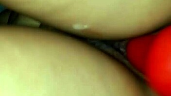 wife gets bent over for latex fuck from lover with cock in pussy doggystyle