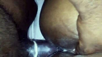 yo, creamed my dick before pounding her fat ebony ass hard!
