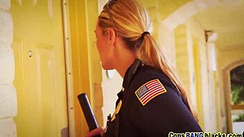 Horny Cops Invade Black Guy With Monster Cocks!