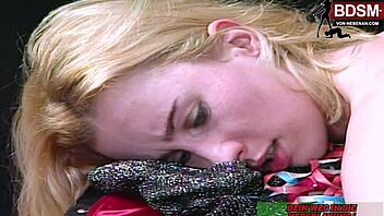 teen domina punishes her slaves in wild group bdsm session.