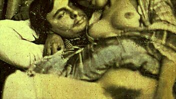 Rare vintage British retro foursome with European participants in antique group setting.