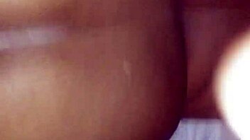 yo, creamed my dick before pounding her fat ebony ass hard!