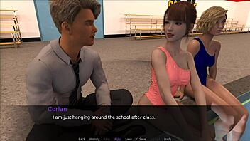 playing nudist school on the beach with tiny tits exposed.