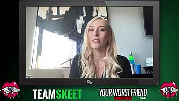 Kay Lovely's intense Christmas interview with Team Skeet's tall star