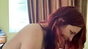 This bitch loves sucking in sexy blowjob closeup!