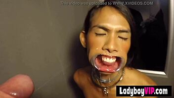 Rough fetish pissing and blowjob with a Thai ladyboy! 🔥