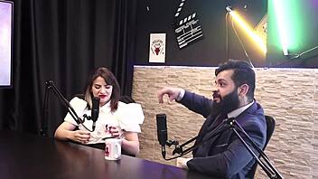 Lady Snow and Lord Kenobi explore sheer red lingerie in a fun fetish scene