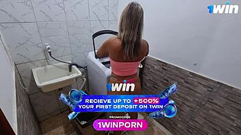 Caught Wife Washing Clothes and Handed Her My Shorts