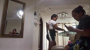 Passionate lesbian couple explores their desires in intense anal and thigh play