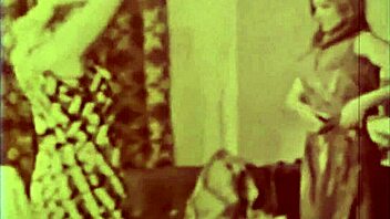 Rare vintage British retro foursome with European participants in antique group setting.