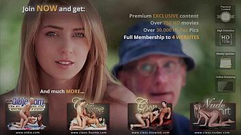 Three gorgeous women pleasure an older man in a steamy threesome