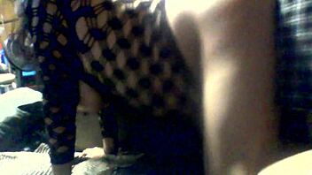 Young chubby Navajo Tiff with big tits gets doggystyled in lingerie