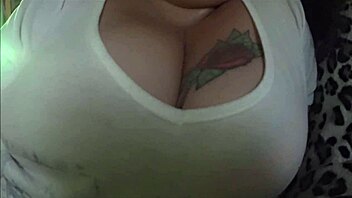 My wife is sucking cock and showing her big tits like a prostitute
