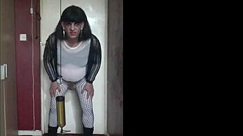 Sissy crossdress back, swallowing his own piss like you love?