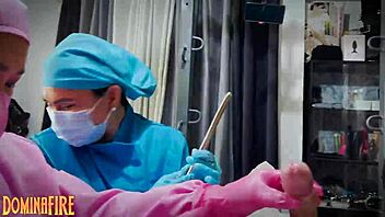 Asian beauty dominates and sounds her bound patient