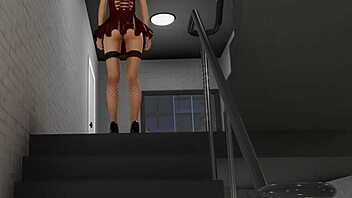 Asian Petite Striptease Leads to Gloryhole Blowjob