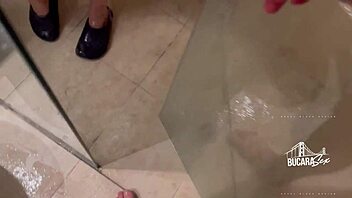 Colombian Slut Fucks In The Bathroom Katty Blake Creampie