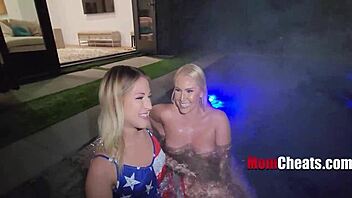 Real freedom found in threesome with stepmom and girlfriend