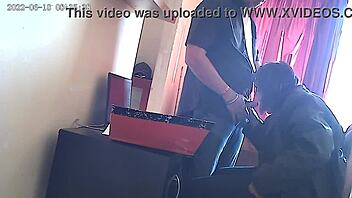 Office sex sucking the bosses cock in outdoor creampie 😈