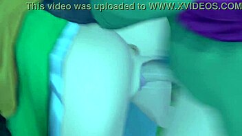 Secret meeting with monster in anime hentai style