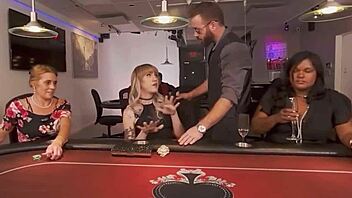 Shemale Sucks Croupier Hard in Rough Anal Riding Session