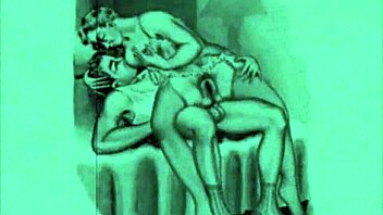 Retro-style animated erotica