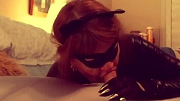 Catgranny Sucks Batman's Cock Deep