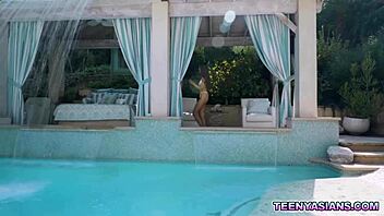 Big Dude With Monster Cock Catches Asian Babe And Fucks Her Hard Outdoors