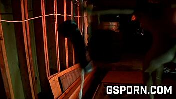 Sexy ebony Marie Luv gets fucked hard in the dungeon!