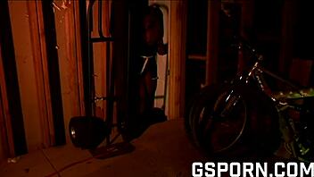 Sexy ebony Marie Luv gets fucked hard in the dungeon!