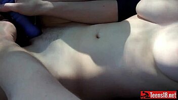 Teen Masturbates To Intense Orgasm While Bathing In Car