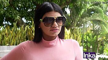 Teen Colombian swallows cum despite hating it