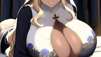 Nun Priestess AI Art Compilation Rocks!