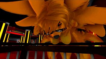 Roxy Foxy rocks wild cartoon action in black anime! 🎬