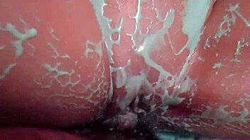 Oily wife gets messy, then fucked hard.