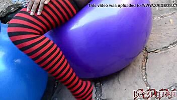 i bounce on balloon fetish