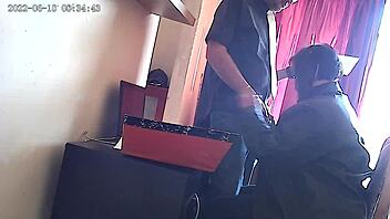 Office sex sucking the bosses cock in outdoor creampie 😈