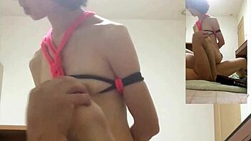 hey, asian couple enjoys intimate wife moments