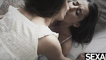 lesbian beauty dreams of gorgeous girlfriend eating pussy passionately