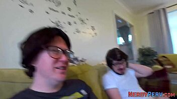 Busty Babe Tricked To Suck Cock First Time