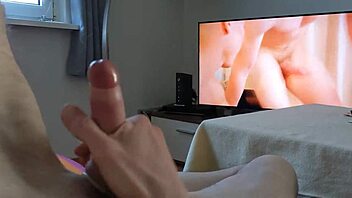 European gay's steamy solo session ends with a messy cumshot