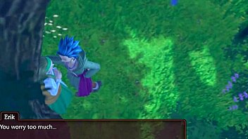 Secret meeting with monster in anime hentai style