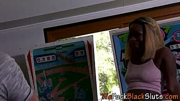 ebony teen 18+ enjoys riding and giving
