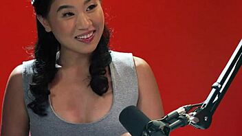 Intimate look at women's orgasm with adorable Kimmy Kimm's intense Hitachi climax in full scene