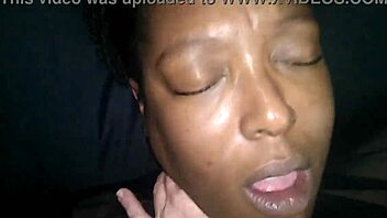 ebony girl gets fucked hard in interracial session titties bouncing everywhere