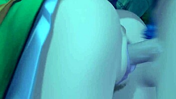 Secret meeting with monster in anime hentai style