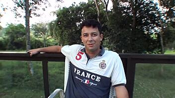 meeting fans, elisa sanches gets assfucked in orgy with cum